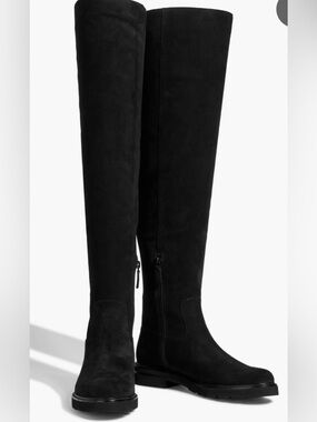 Stuart Weitzman Chicago Lug Suede Over-The-Knee Boot sz6